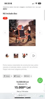 Masina taiat caramida pavaje tigla piatra marmura 