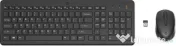 Kit tastatura si mouse wireless HP 330, USB, negru 