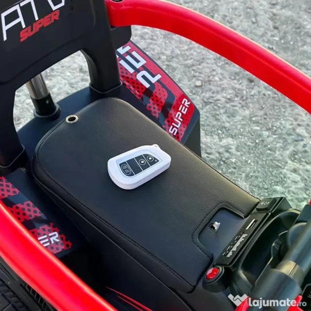 ATV electric cu maner 4 in 1, Kinderauto Hercules 35W 6V, RC #RED