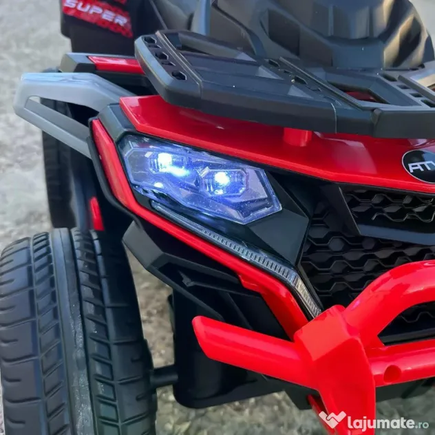 ATV electric cu maner 4 in 1, Kinderauto Hercules 35W 6V, RC #RED