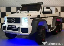 Masina electrica cu Telecomanda Mercedes G63 6x6 Premium ALB