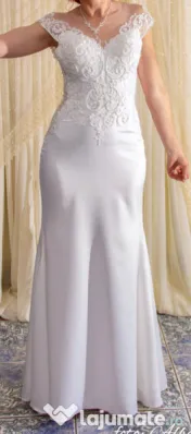 Rochie Mireasa cu trena detașabilă 
