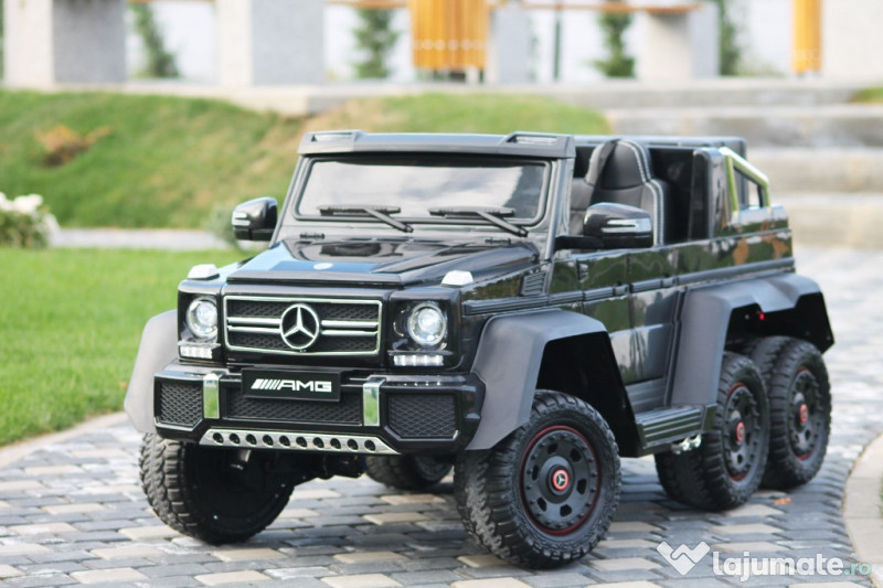 Masinuta electrica Mercedes G63 6x6 270W PREMIUM #Black