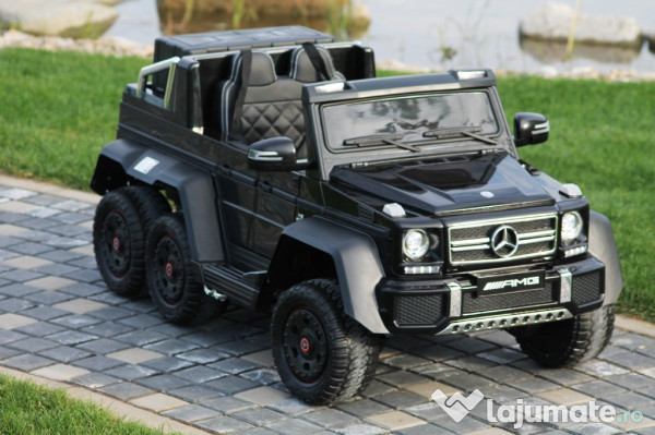 Masinuta electrica Mercedes G63 6x6 270W PREMIUM #Black