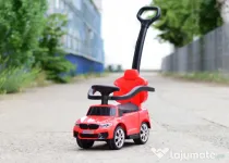 Masinuta cu maner BMW M5, 2 in 1, pentru copii 1-3 ani, premium, rosie