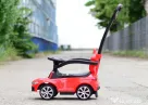 Masinuta cu maner BMW M5, 2 in 1, pentru copii 1-3 ani, premium, rosie