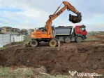 Inchiriere buldoexcavator cu picon, utilaje construct Bucuresti, Ilfov.