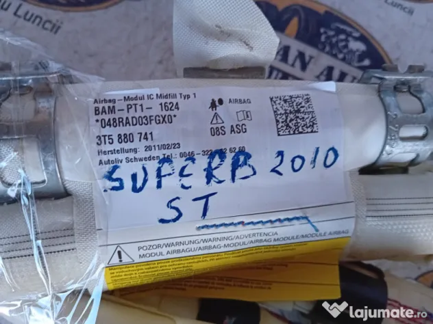 Airbag cortina stanga Skoda Superb 2 2010