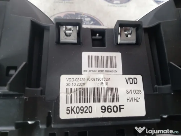 Ceasuri Bord UK Volkswagen Golf 6 Benzina 2010