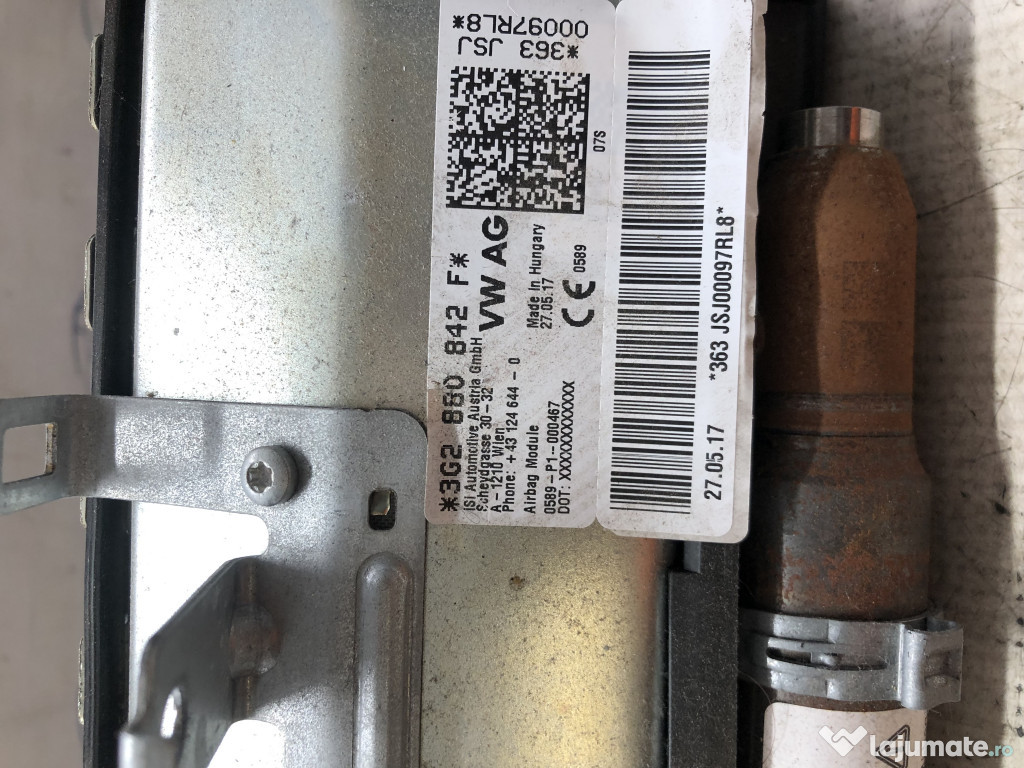 Airbag genunchi Volkswagen Passat B8 Break 1.6 Motorina 2016