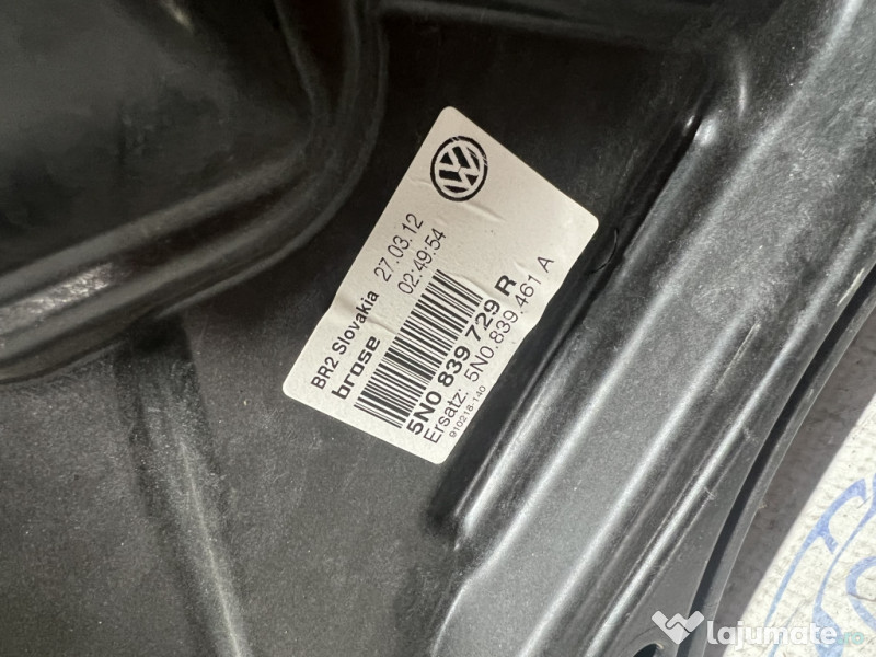 Macara geam stanga spate Volkswagen Tiguan 2012