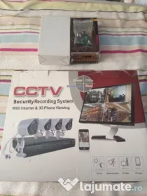 Kit Supraveghere Video CCTV DVR 4 Camere Exterior + HDD Seagate 1TB