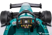 Masinuta electrica Formula 1 Aston Martin 24V, roti moi, scaun tapitat 