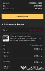 Imac 21.5' retina 4k i5 8Gb 256 gb 