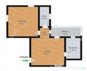 Apartament 2 camere balcon pivnita in zona Terezian din Sibi 