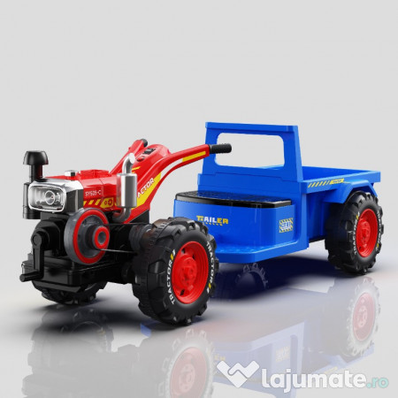 Motocultor electric pt. copii, Kinderauto BJLW1288 2x 35W 12V, RC