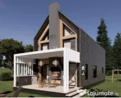 Casa pe Structura Lemn si Panouri SIP 