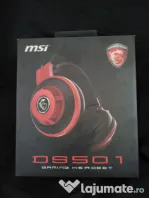 Casti MSI gaming pe fir cu microfon