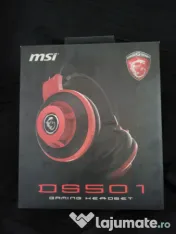 Casti MSI gaming pe fir cu microfon 