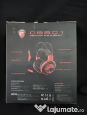 Casti MSI gaming pe fir cu microfon 