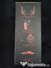 Casti MSI gaming pe fir cu microfon 