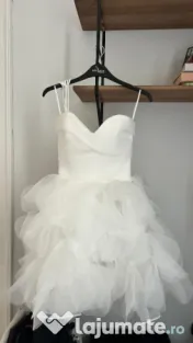 Rochie de mireasa scurta semnata Ana Radu 