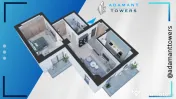 ADAMANT TOWERS | 2 camere | decomandat, 72.3mp | Nicolina – Iasi 