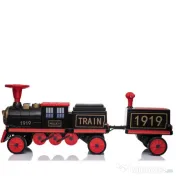 Trenulet electric cu 2 vagone pt. 4 copii SX1919 4x 45W 12V 14ah RED 