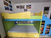 Pat suprapus cu topogan