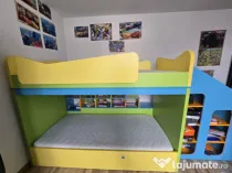 Pat suprapus cu topogan