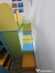 Pat suprapus cu topogan