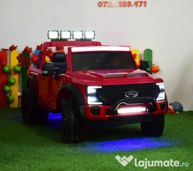 Masinuta electrica pentru 2 copii Ford F450 Super Duty 4x4