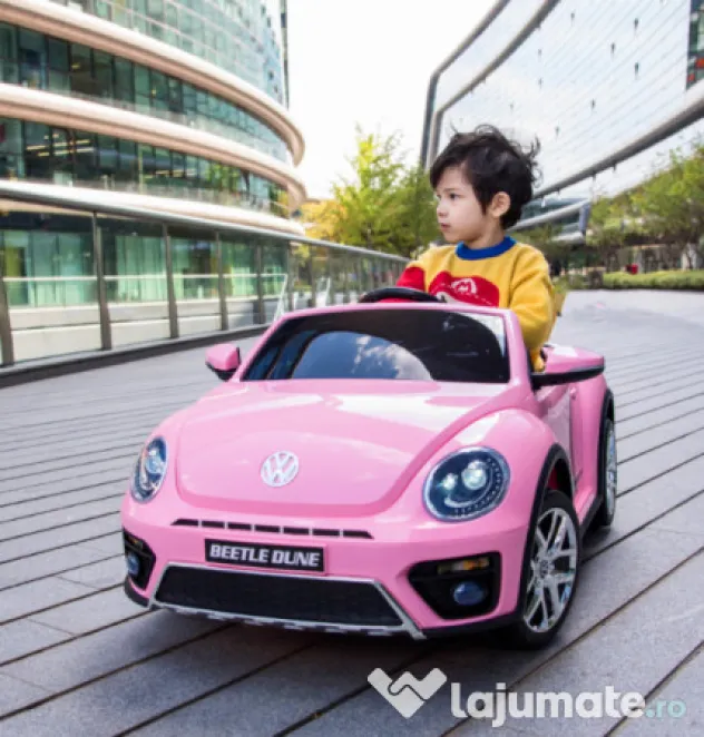 Masinuta electrica VW Beetle DUNE 35W 6V cu BT, RC