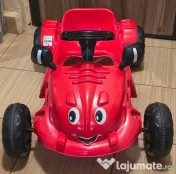 Masinuta copii mici NOUA rosie cu pedale si volan claxon masina baieti. 