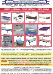 Pat Metalic Single- 1 pers-rezistent si durabil - La Pret Promotional! 