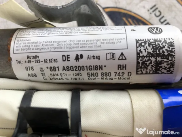 Airbag cortina dreapta Volkswagen Tiguan 2008