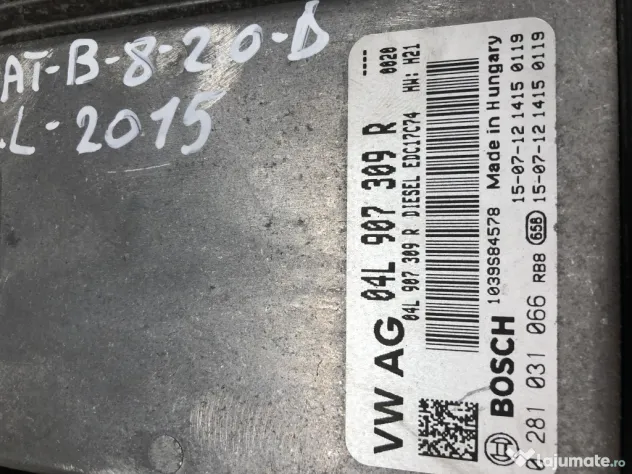 Calculator motor Volkswagen Passat B8 2.0 Motorina 2015