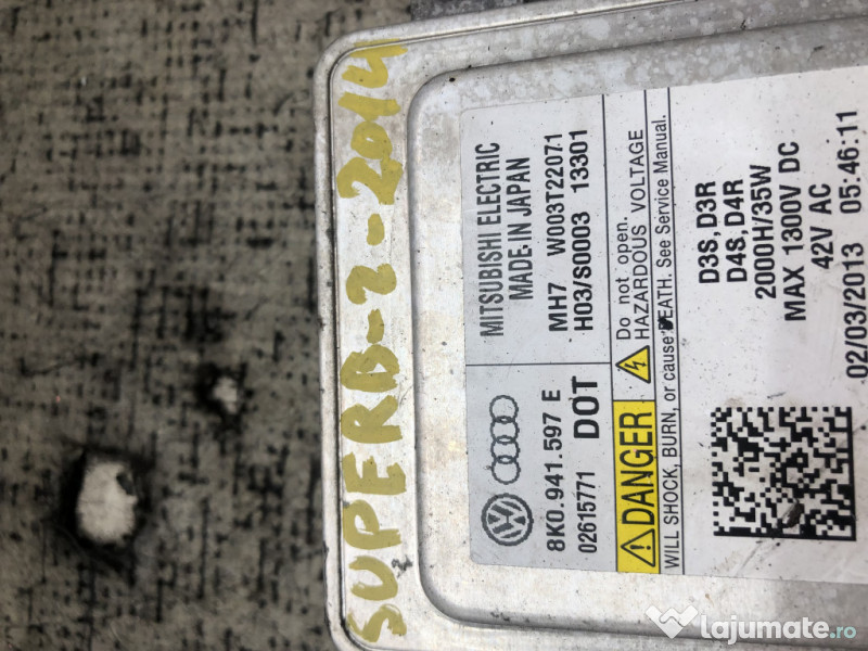 Modul xenon dreapta Skoda Superb 2 2.0 Motorina 2014