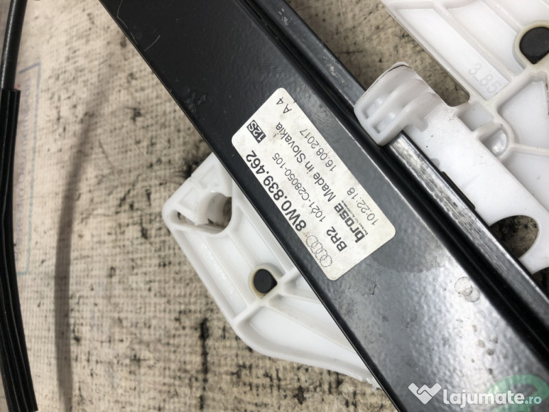 Macara geam dreapta spate Audi A4 B9 2017