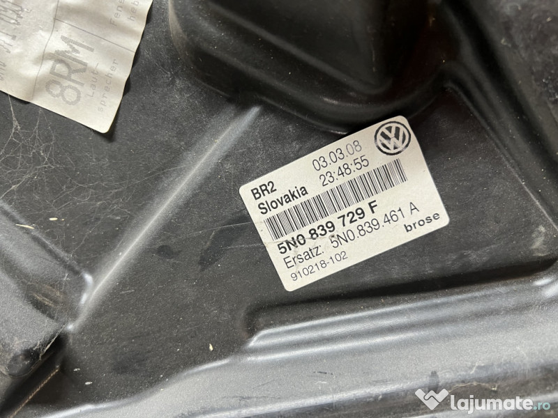 Macara geam stanga spate Volkswagen Tiguan 2008