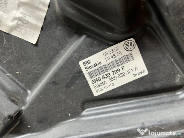 Macara geam stanga spate Volkswagen Tiguan 2008