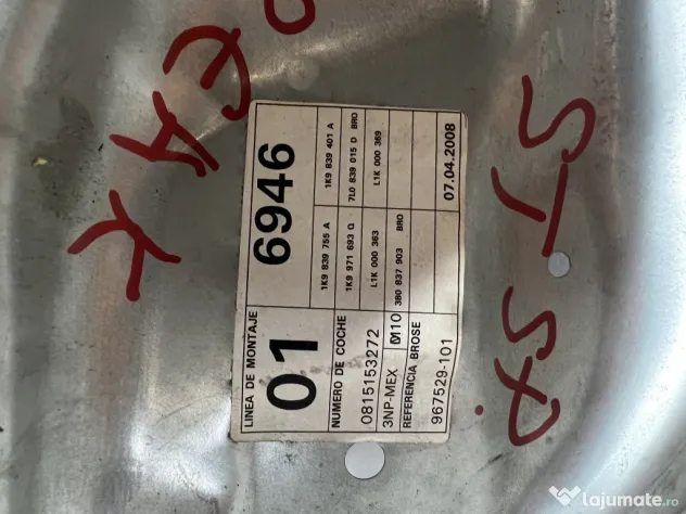 Macara geam stanga spate Volkswagen Golf 5 2008