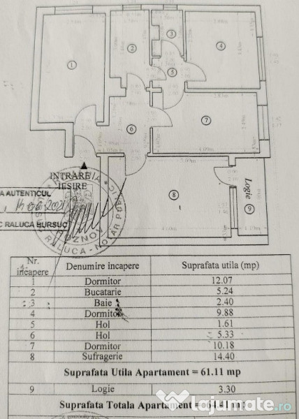 Apartament 4 camere mobilat si utilat, cu parcare si spatiu depozitare