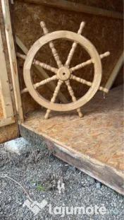 Roata cu val pentru fantana, roata car, caruta stejar masiv. 