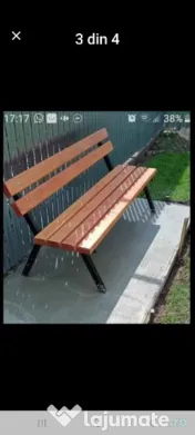 Banca cu spătar pentru parcuri 