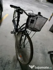 Bicicleta de oraș Elops 520 cadru jos albastru 