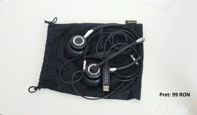 Casti Jabra Evolve 65 SE & Link 230 NOI - Husa protectie - Stereo