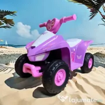 ATV electric pentru copii, Kinderplay Princess 25W, 6V, barby pink