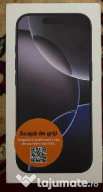 IPhone 16 Pro - 128GB - Black Titanium - NOU, SIGILAT