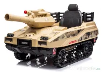 Tanculet electric Kinderauto Commander 2x120W, 24V 12Ah, Army Bej